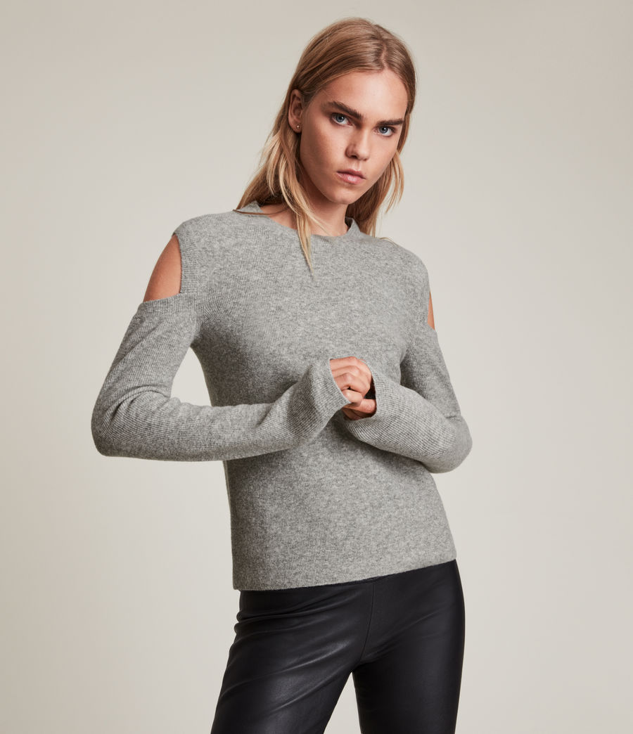 Womens Elion Sweater (grey_marl) - Image 1