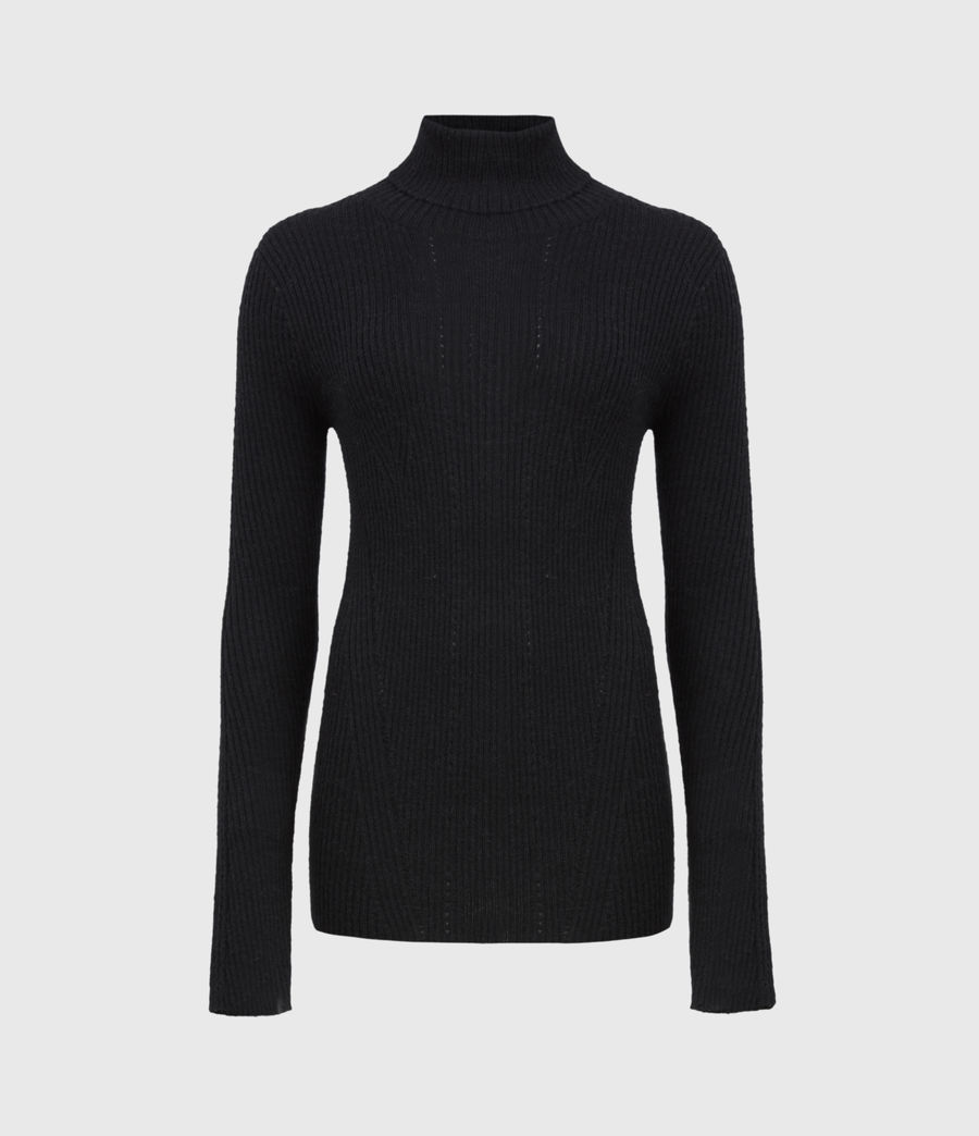 ALLSAINTS US: Womens Seamless Roll Neck Sweater (chalk_white)