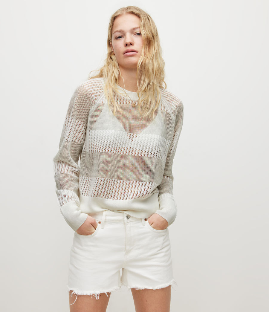 Womens Misha Lou Sweater (white_sparkle) - Image 1