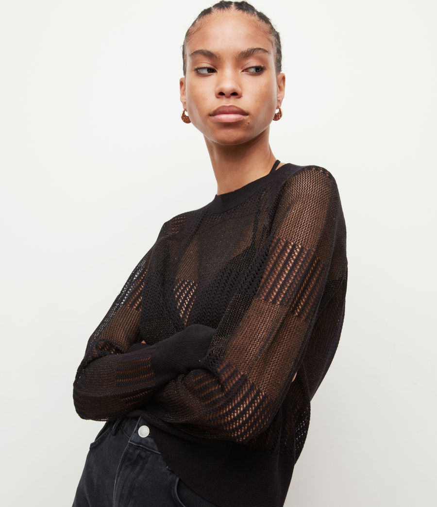 Womens Misha Lou Sweater (black_sparkle) - Image 2