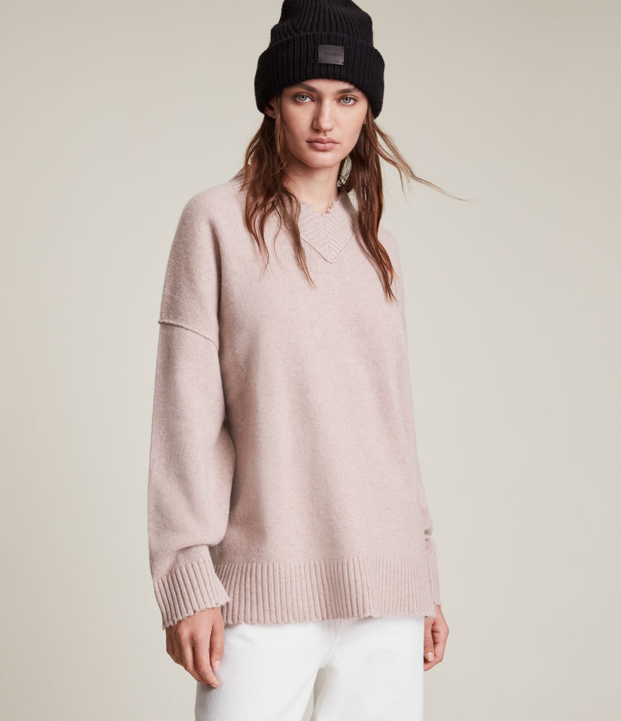 Womens Jax Cashmere Sweater (pashmina_pink) - Image 1