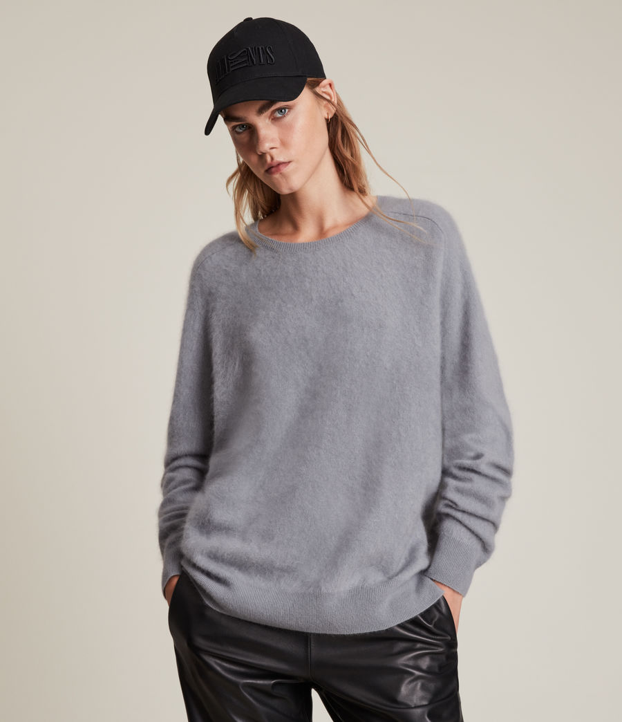 Womens Chrissy Cashmere Sweater (cement_grey) - Image 1