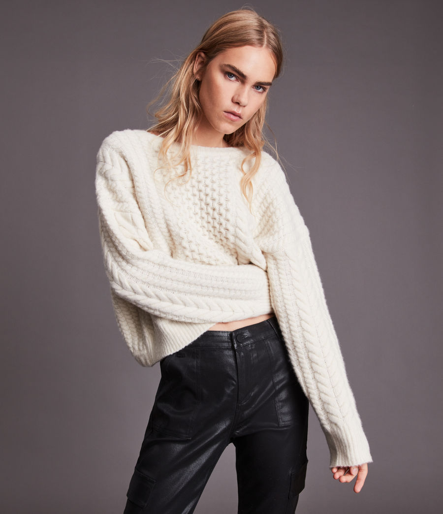 Womens Franze Sweater (chalk_white) - Image 1