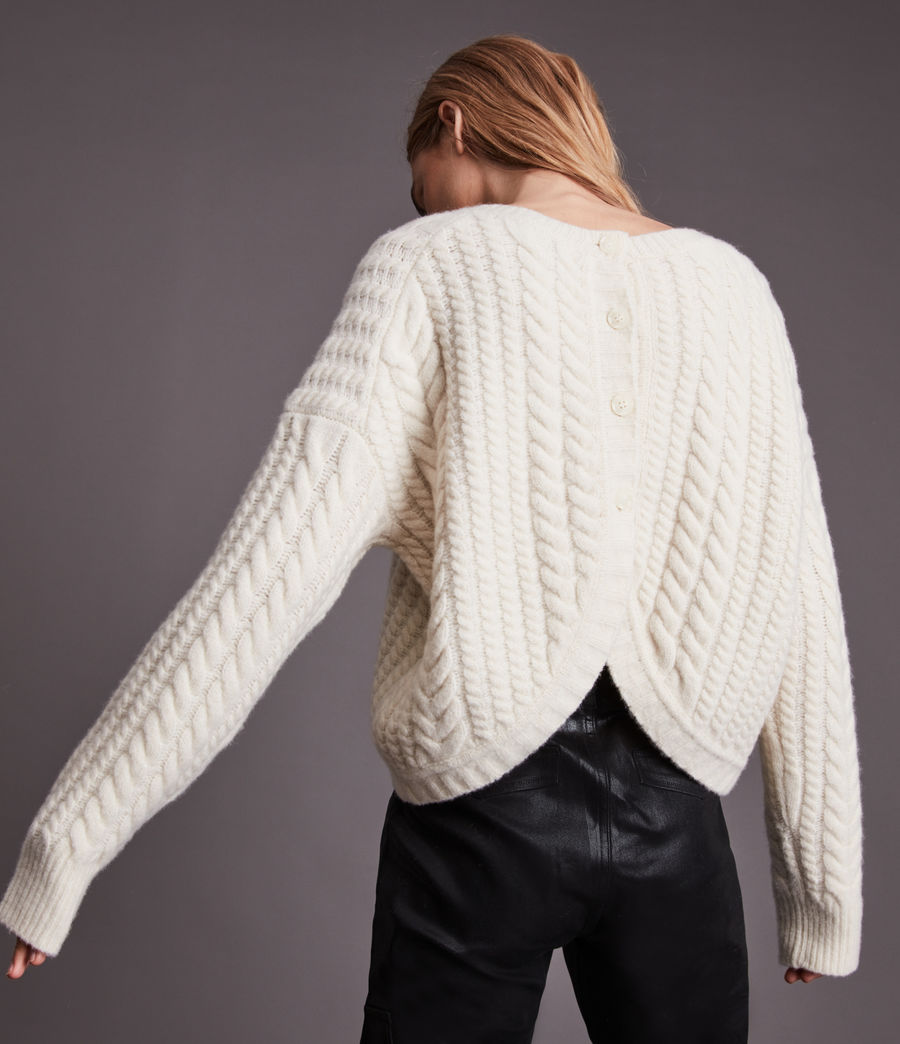 Womens Franze Sweater (chalk_white) - Image 2