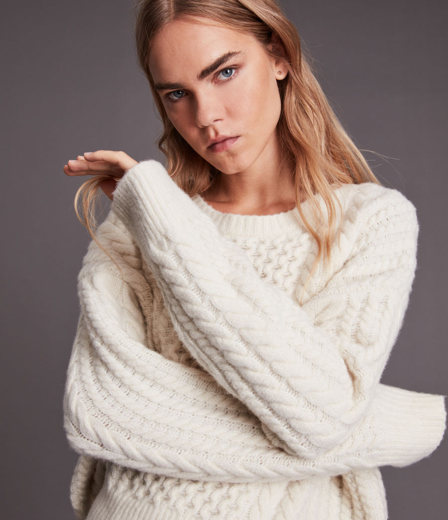 Womens Franze Sweater (chalk_white) - Image 6