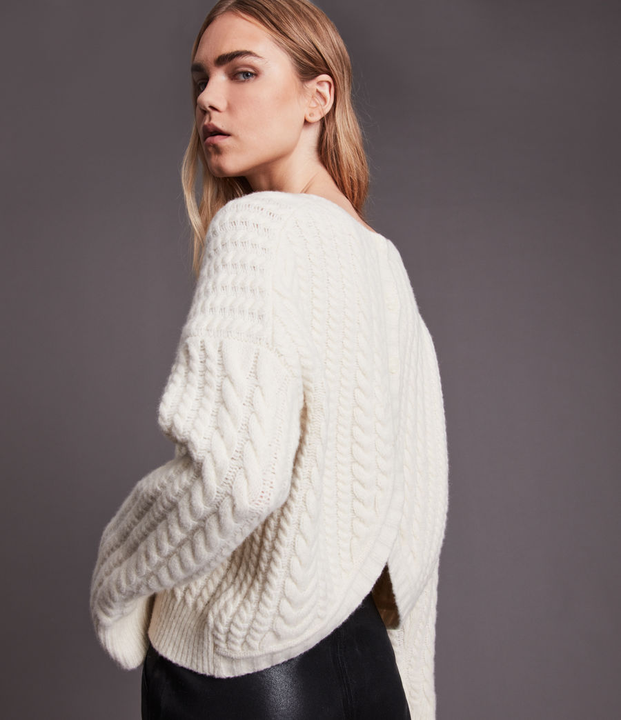 Womens Franze Sweater (chalk_white) - Image 7
