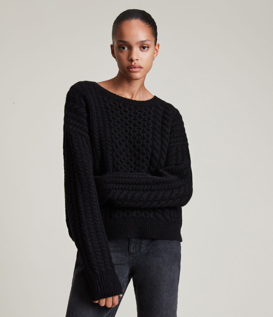 Womens Franze Sweater (black) - Image 1