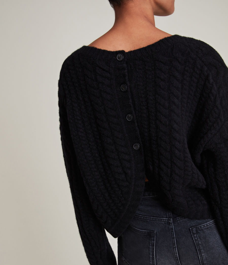 Womens Franze Sweater (black) - Image 2