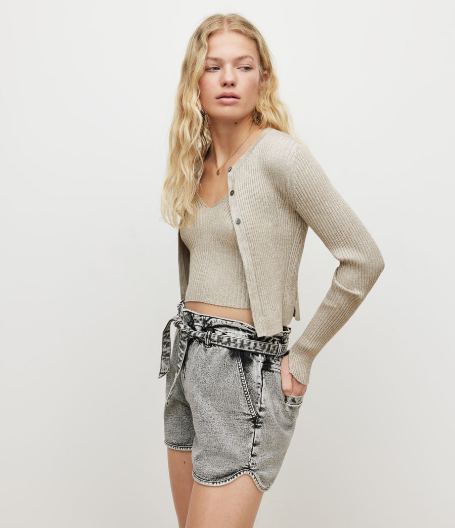 Women's Lexi Cardigan (oyster_silver) - Image 4