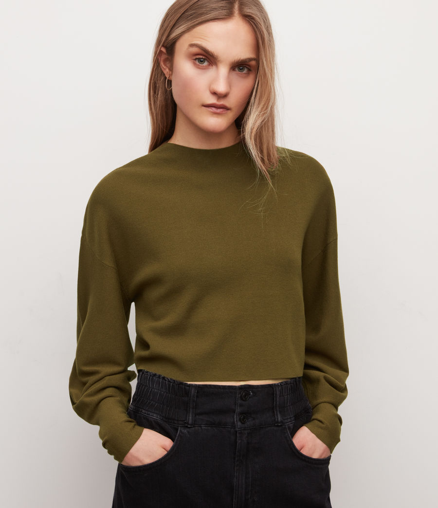 Womens Dimia Sweater (kukichi_green) - Image 1