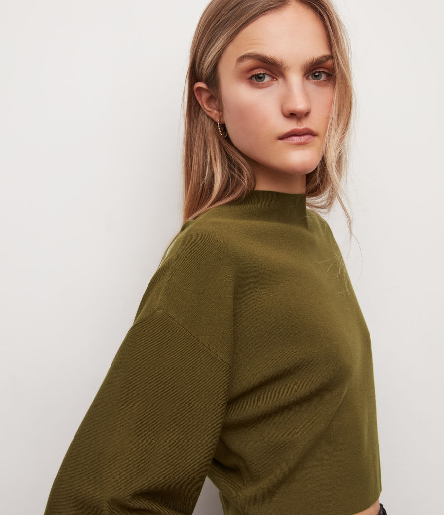 Womens Dimia Sweater (kukichi_green) - Image 2