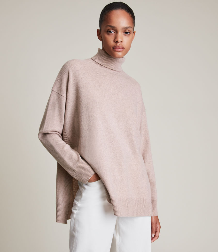 Womens Gala Cashmere Sweater (pashmina_pink) - Image 2