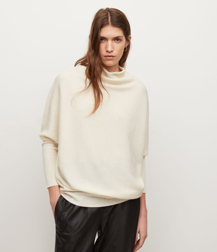 Womens Ridley Wool-Cashmere Blend Sweater (chalk_white) - Image 1
