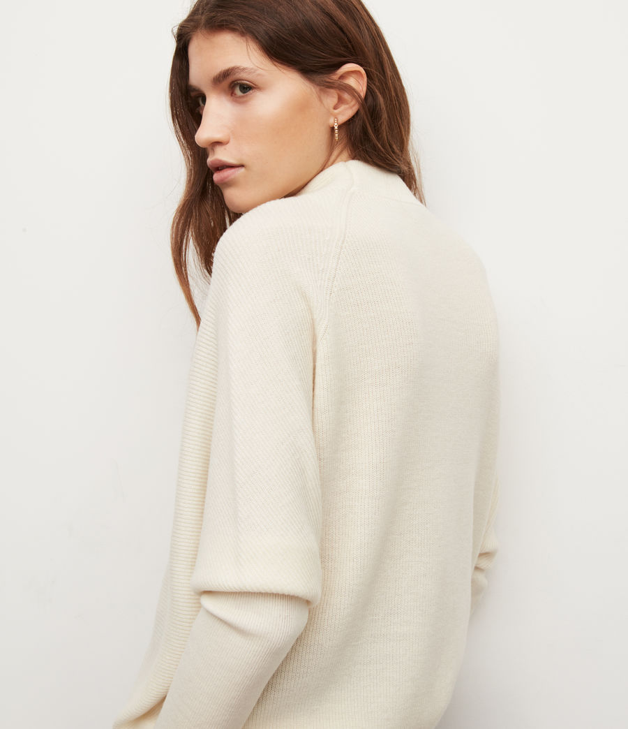 ALLSAINTS UK: Womens Ridley Wool-Cashmere Blend Jumper (chalk_white)