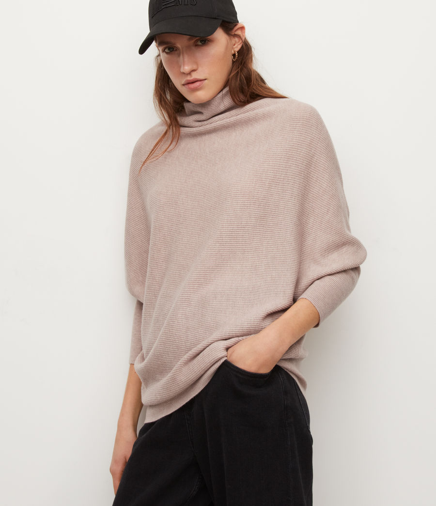 Womens Ridley Cashmere-Wool Blend Sweater (pashmina_pink) - Image 1