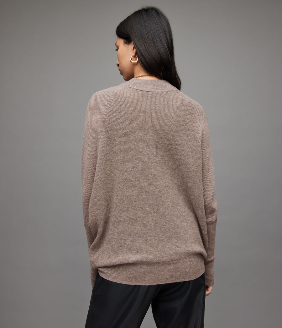 Womens Ridley Cashmere Blend Sweater (artic_grey) - Image 6