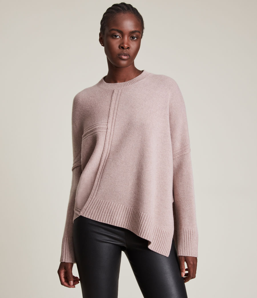 Womens Lock Cashmere Sweater (pashmina_pink) - Image 1