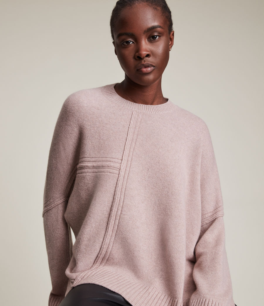 Womens Lock Cashmere Sweater (pashmina_pink) - Image 5