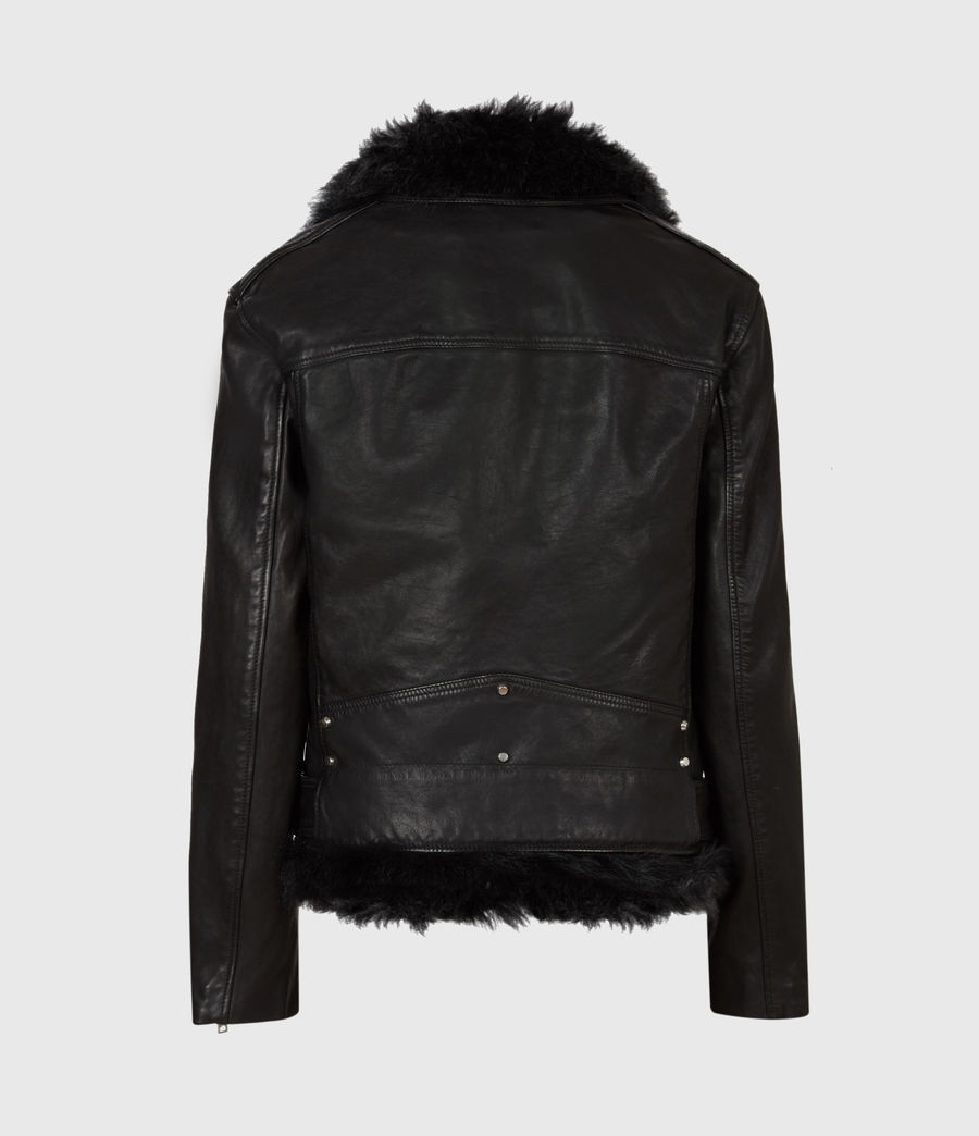 all saints luna shearling jacket