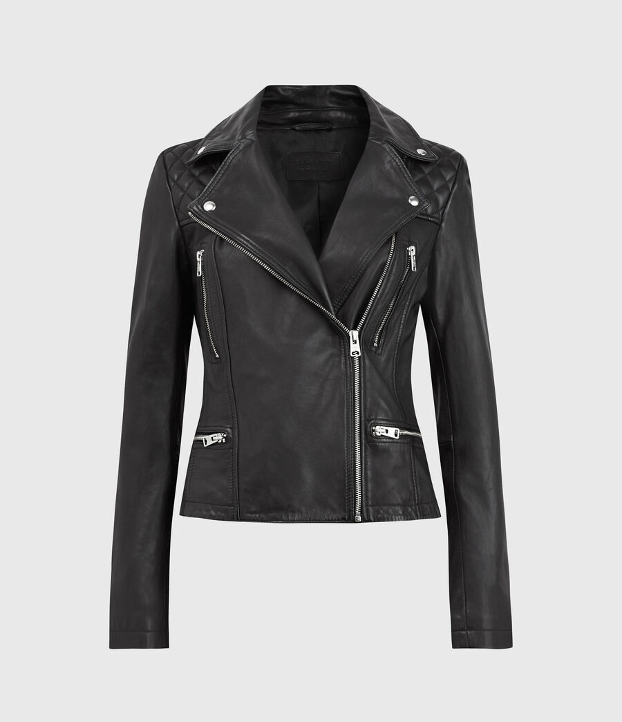 catch leather moto jacket