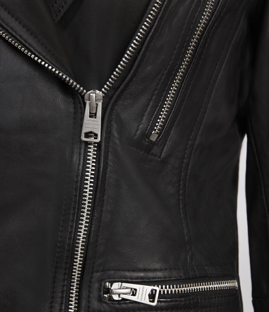 catch leather moto jacket