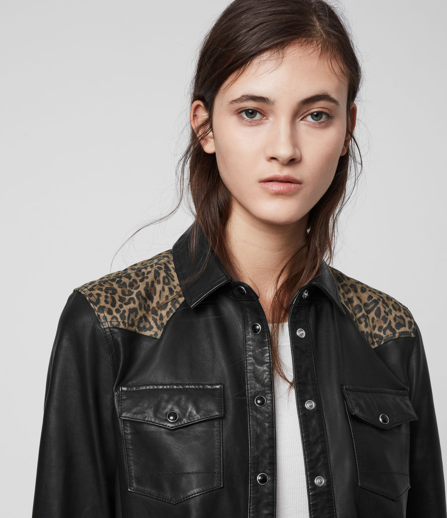 all saints leo leather jacket