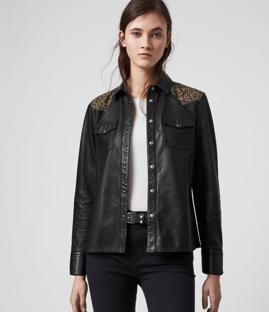 all saints leo leather jacket