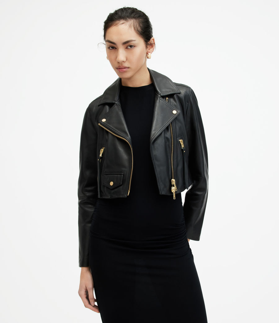 satin biker jacket