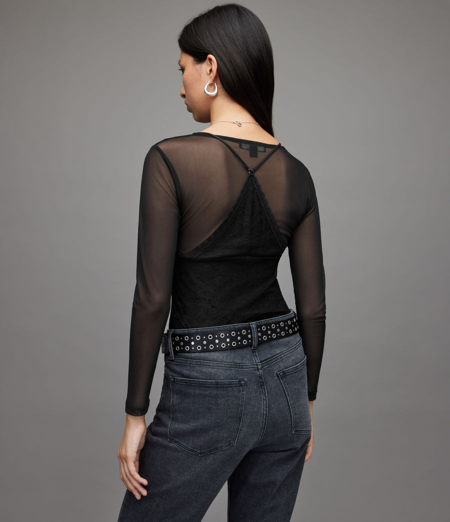 Damen Nyla Lace Bodysuit (black) - Image 6