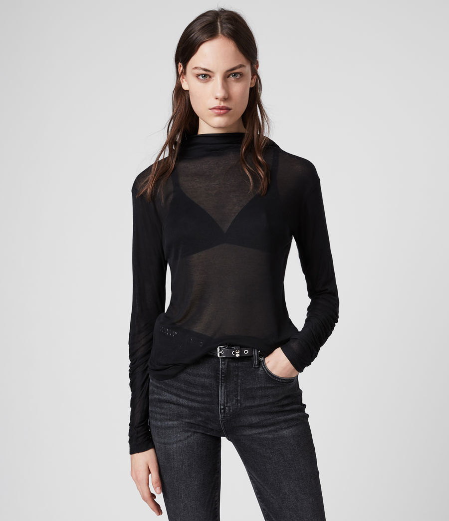 roll neck top womens uk