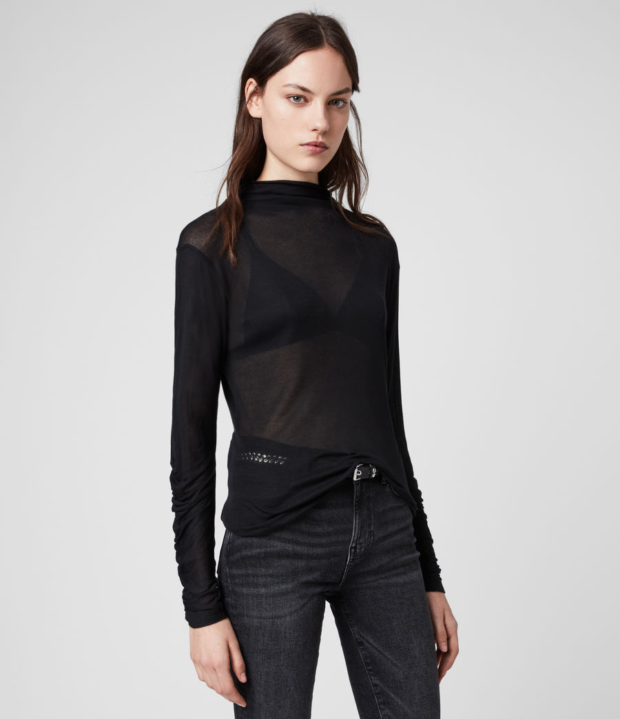 roll neck top womens uk