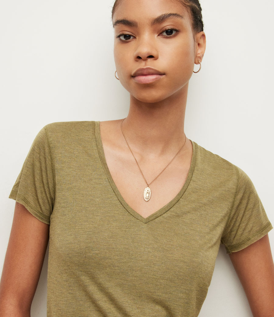 Women's Emelyn Shimmer T-Shirt (olive_branch_green) - Image 2