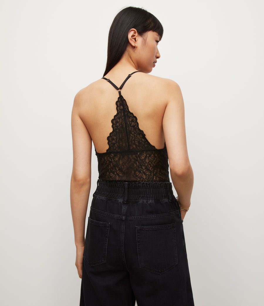 Womens Erity Lace Bodysuit (black) - Image 4