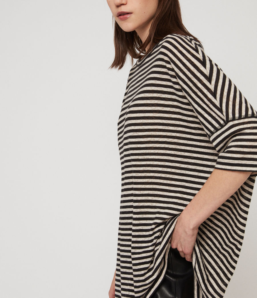 all saints stripe t shirt