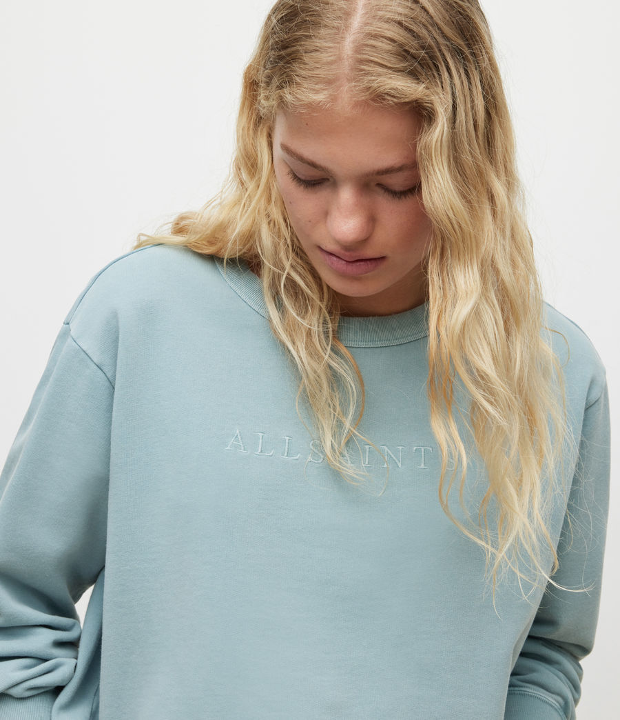 Womens Pippa Embroidered Sweatshirt (dusk_blue) - Image 4