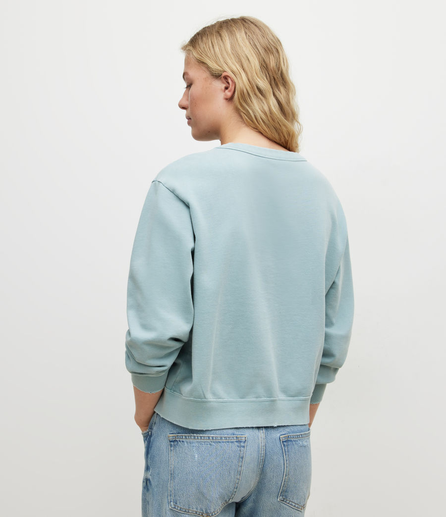 Womens Pippa Embroidered Sweatshirt (dusk_blue) - Image 5