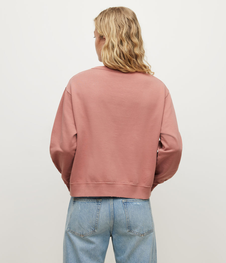 Womens Pippa Embroidered Sweatshirt (muted_rose) - Image 6