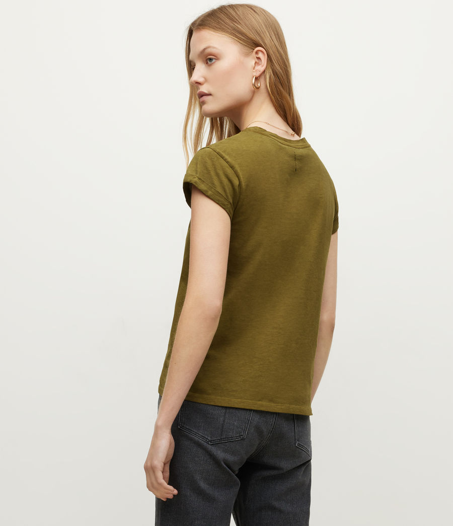 Damen Anna T-Shirt (olive_branch_green) - Image 5