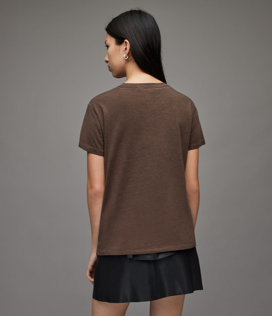 Damen Grace T-Shirt (acid_washed_brown) - Image 4