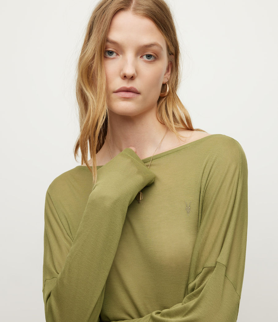Womens Francesco Rita T-Shirt (olive_branch_green) - Image 2