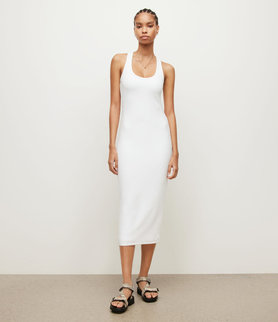 Women's Maki Midi Dress (optic_white) - Image 3