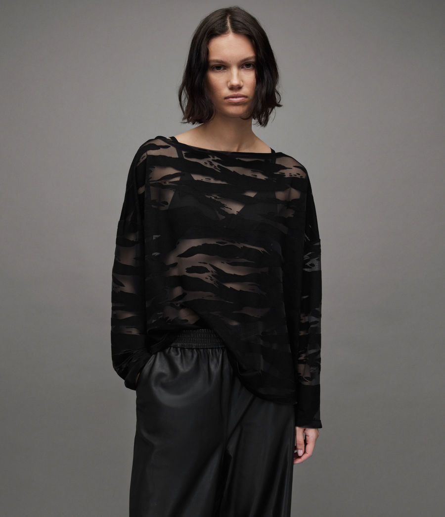 Femmes Devore Rita T-Shirt (black) - Image 1