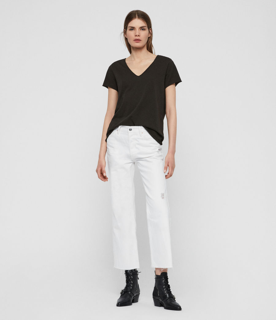 Damen Emelyn Tonic T-Shirt (washed_black) - Image 2