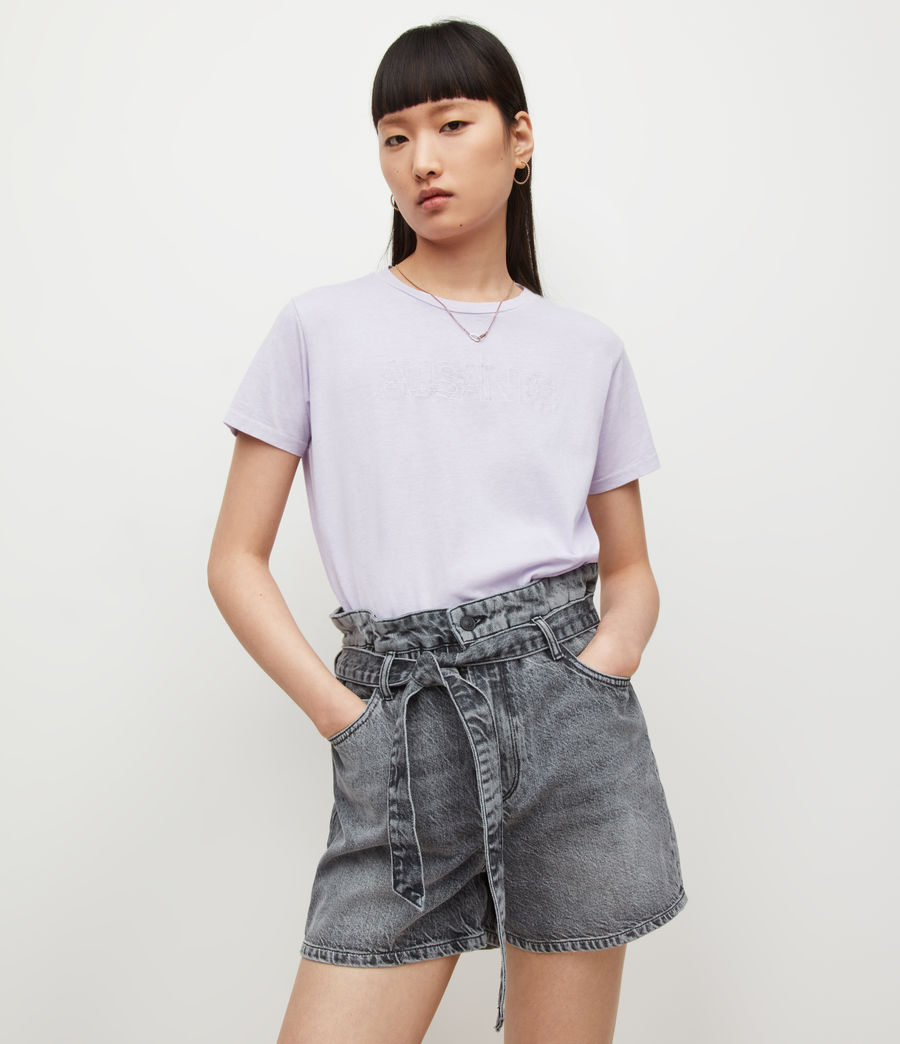 Damen AllSaints Mic T-Shirt (violet) - Image 1
