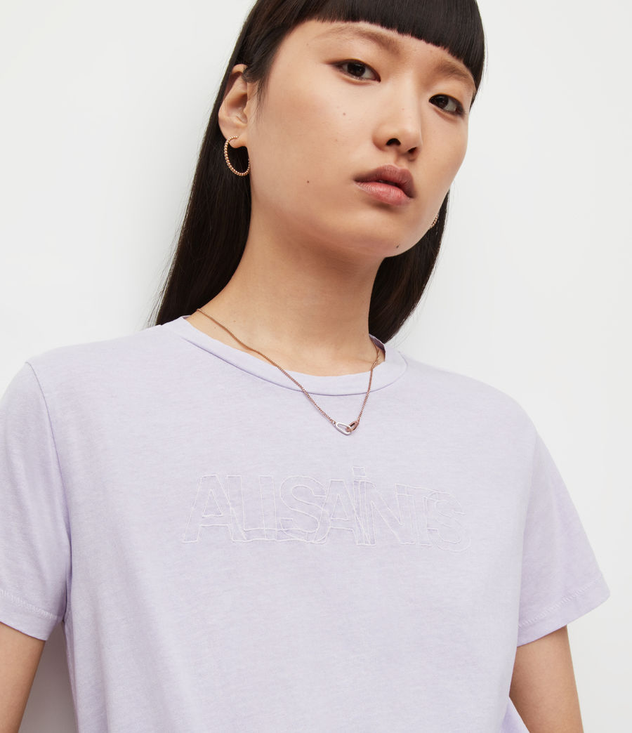 Women's AllSaints Mic T-Shirt (violet) - Image 2