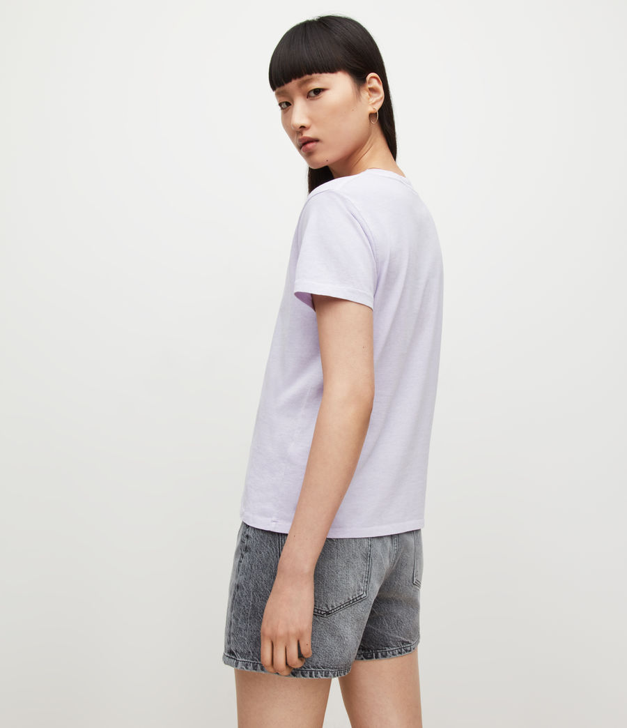 Damen AllSaints Mic T-Shirt (violet) - Image 5