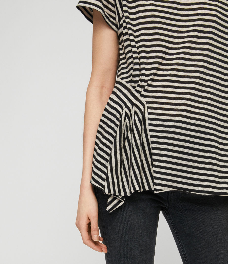 all saints stripe t shirt