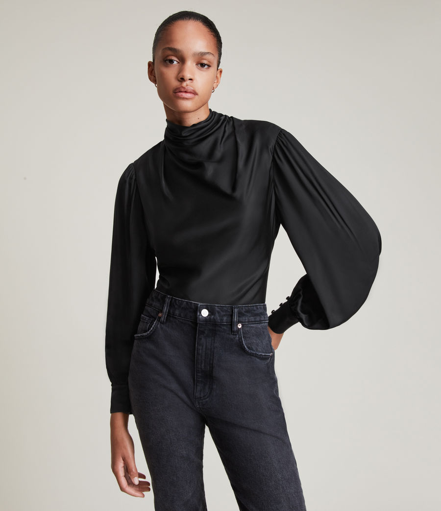 Women's Ilaria Bodysuit (black) - Image 3