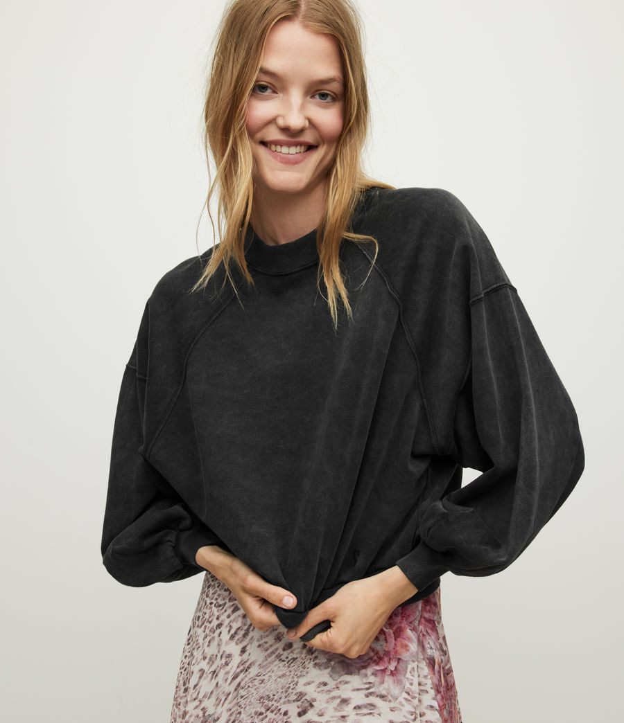 Women's Tayla Organic Cotton Sweatshirt (dark_grey) - Image 1
