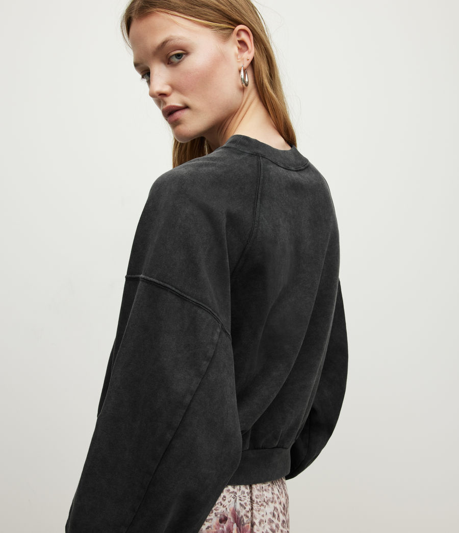 Women's Tayla Organic Cotton Sweatshirt (dark_grey) - Image 5